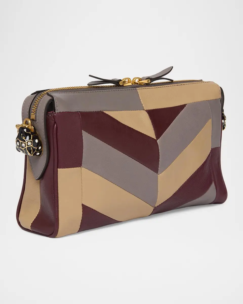 Valentino Garavani Panthea Medium Chevron Leather Shoulder Bag | Thumbnail 2