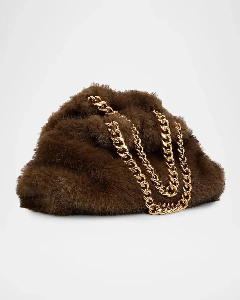 Stella McCartney Falabella Mini Faux Fur Top-Handle Bag | Thumbnail 3