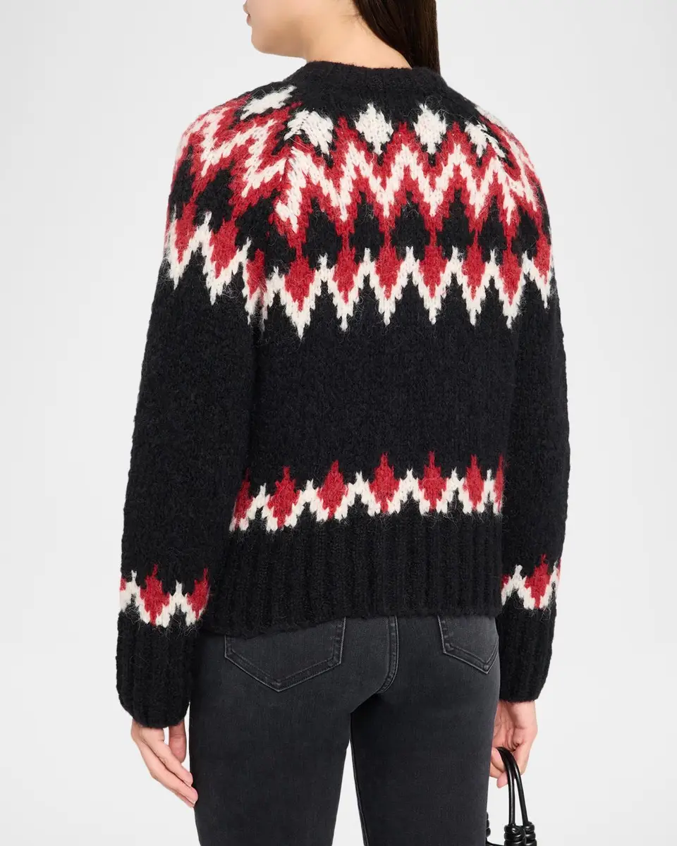 Veronica Beard Christina Fair Isle-Inspired Cardigan | Thumbnail 3 Veronica Beard Christina Fair Isle-Inspired Cardigan | Thumbnail 3