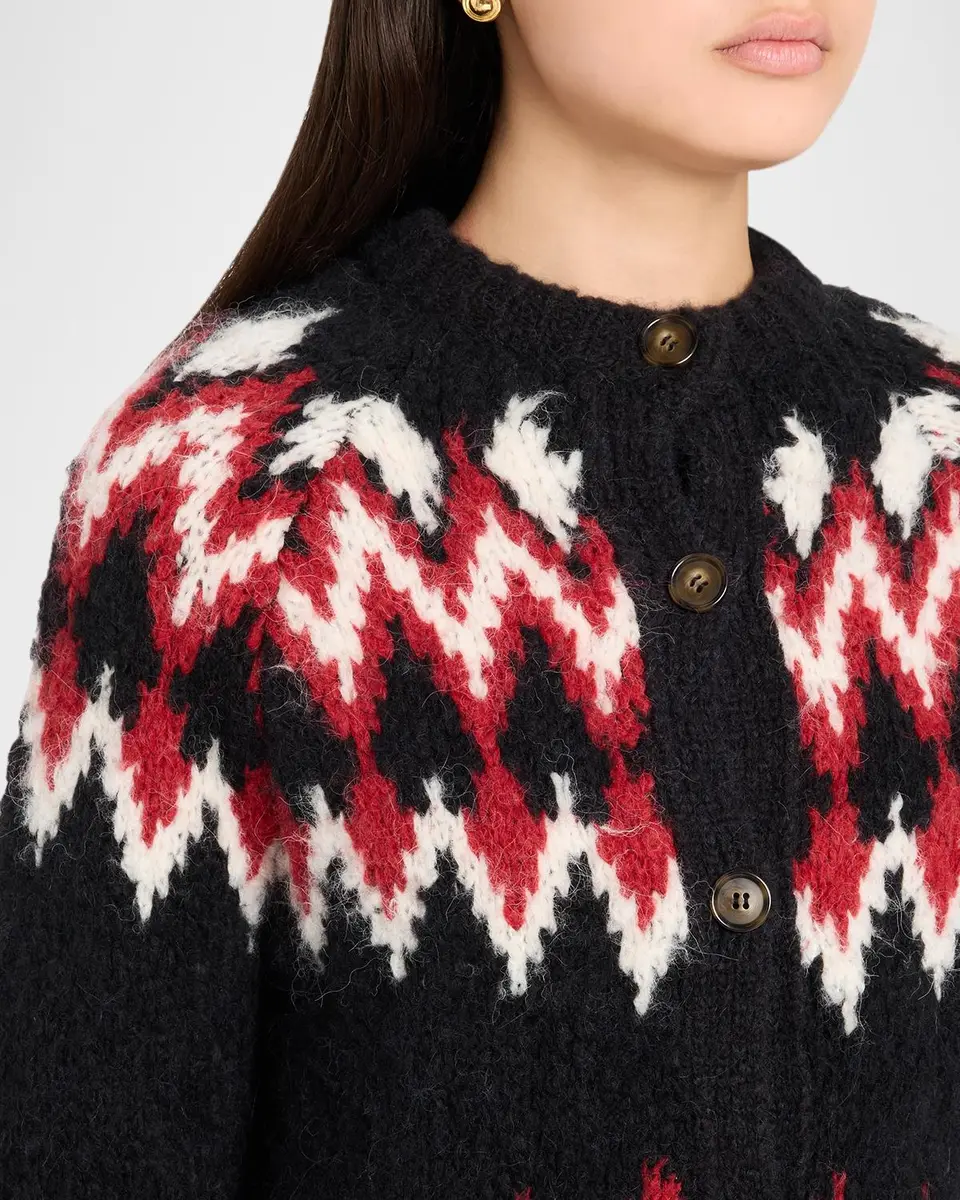 Veronica Beard Christina Fair Isle-Inspired Cardigan | Thumbnail 5 Veronica Beard Christina Fair Isle-Inspired Cardigan | Thumbnail 5