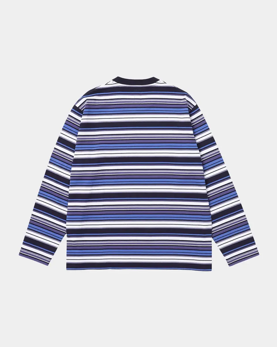 vowels Men's Short-Sleeved Striped Cotton T-Shirt | Thumbnail 5