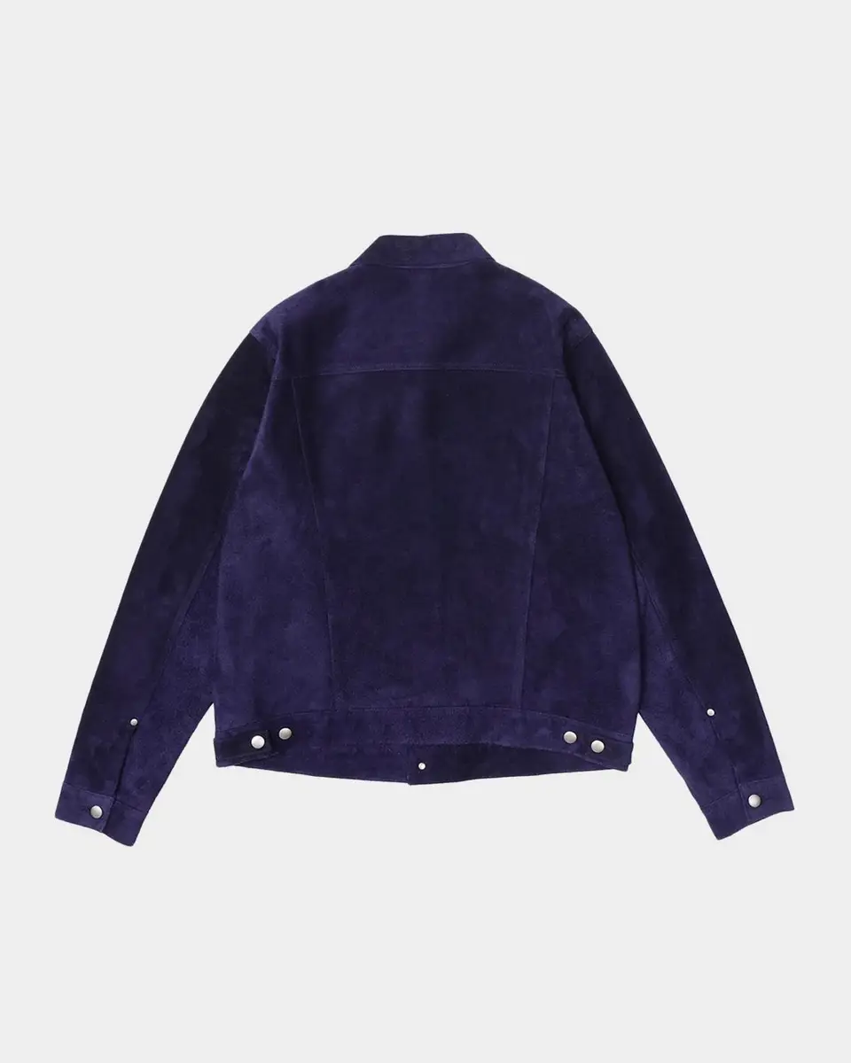vowels Men's Suede Trucker Jacket | Thumbnail 5 vowels Men's Suede Trucker Jacket | Thumbnail 5