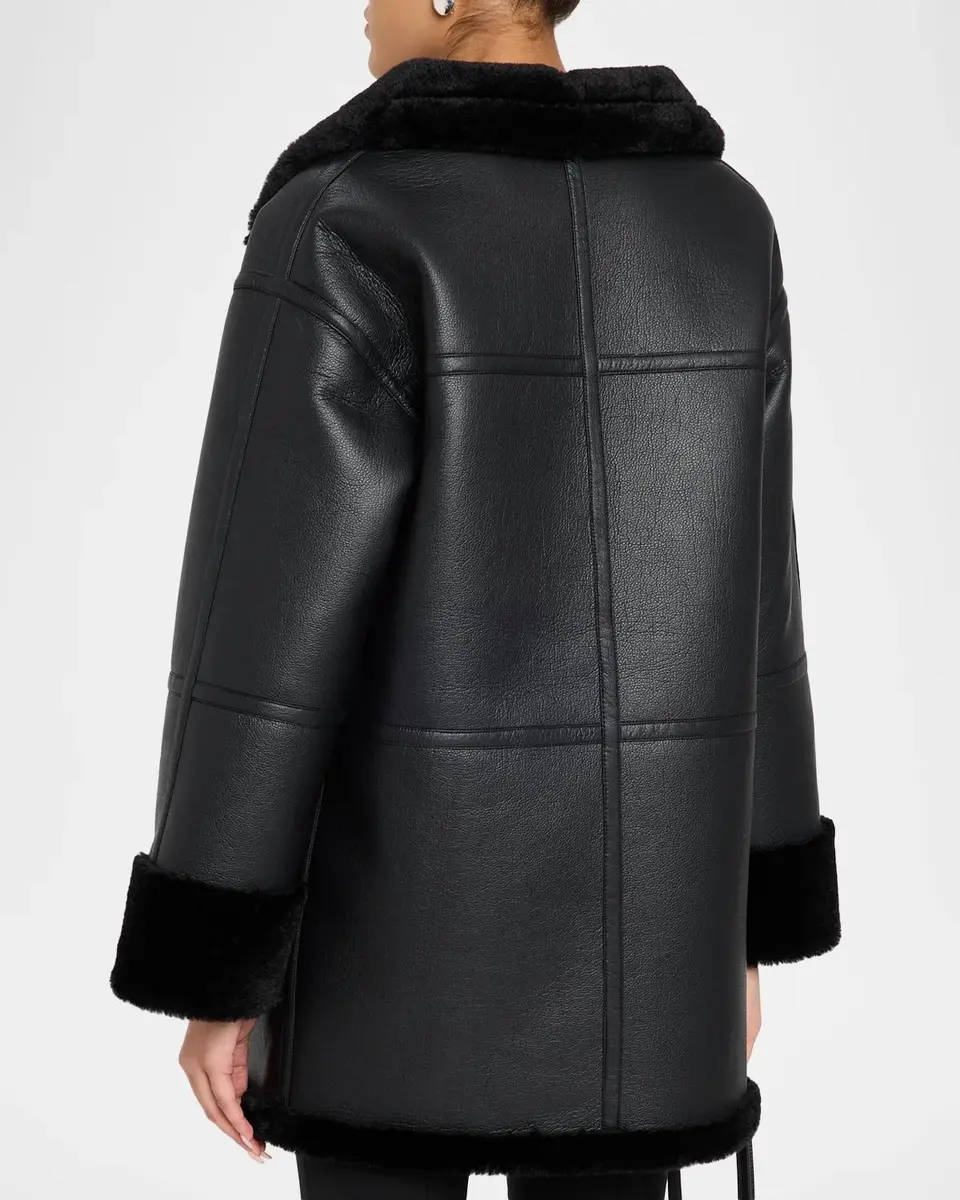 Mercer Collective Reversible Faux Leather & Shearling Coat | Thumbnail 3 Mercer Collective Reversible Faux Leather & Shearling Coat | Thumbnail 3