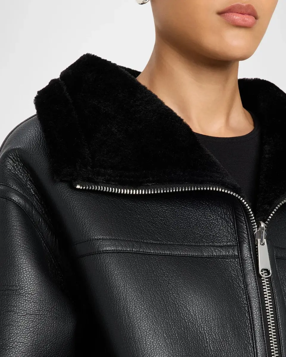 Mercer Collective Reversible Faux Leather & Shearling Coat | Thumbnail 5 Mercer Collective Reversible Faux Leather & Shearling Coat | Thumbnail 5