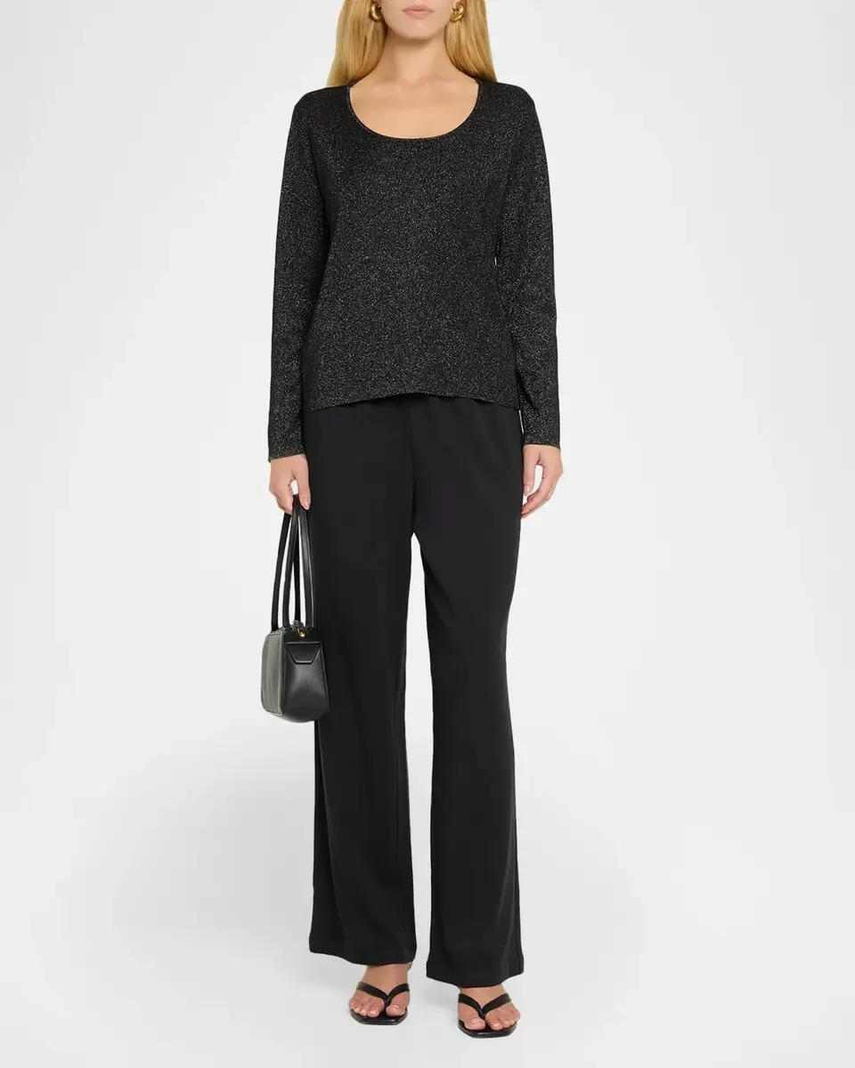 Eileen Fisher Straight-Leg Fleecy Terry Pants | Thumbnail 2 Eileen Fisher Straight-Leg Fleecy Terry Pants | Thumbnail 2