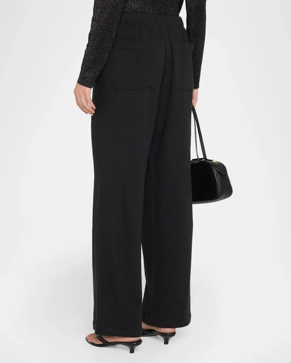 Eileen Fisher Straight-Leg Fleecy Terry Pants | Thumbnail 3 Eileen Fisher Straight-Leg Fleecy Terry Pants | Thumbnail 3