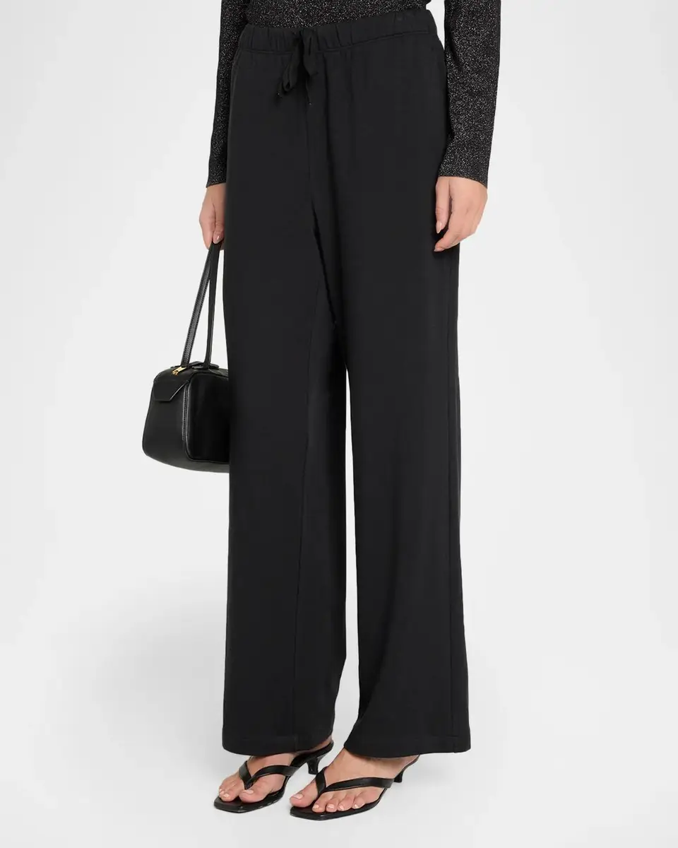 Eileen Fisher Straight-Leg Fleecy Terry Pants | Thumbnail 4 Eileen Fisher Straight-Leg Fleecy Terry Pants | Thumbnail 4