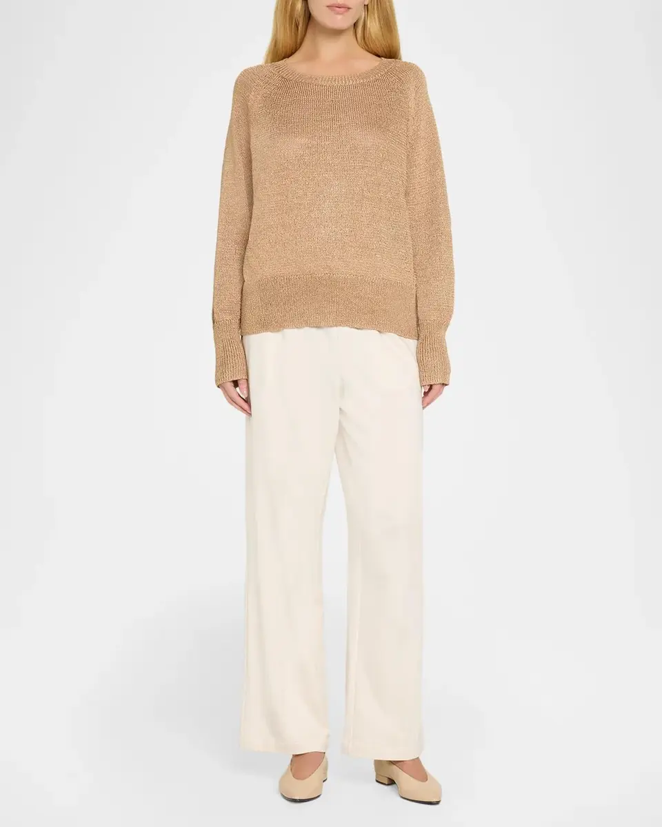 Eileen Fisher Straight-Leg Fleecy Terry Pants | Thumbnail 2 Eileen Fisher Straight-Leg Fleecy Terry Pants | Thumbnail 2