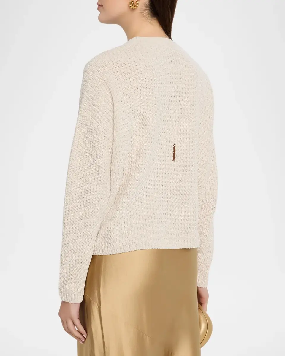 Eileen Fisher Crewneck Chenille Sweater | Thumbnail 3 Eileen Fisher Crewneck Chenille Sweater | Thumbnail 3
