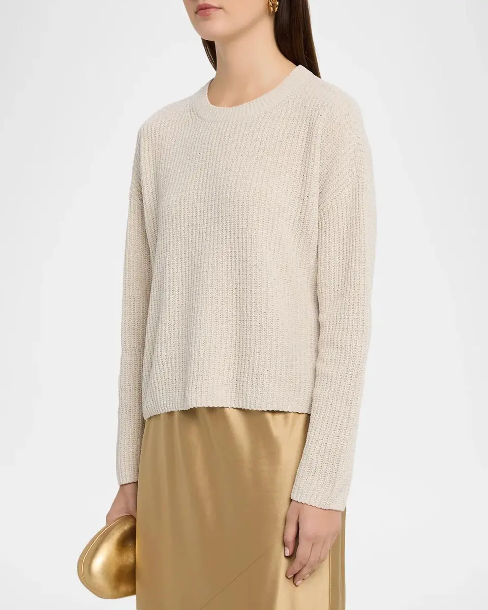 Eileen Fisher Crewneck Chenille Sweater | Thumbnail 4 Eileen Fisher Crewneck Chenille Sweater | Thumbnail 4