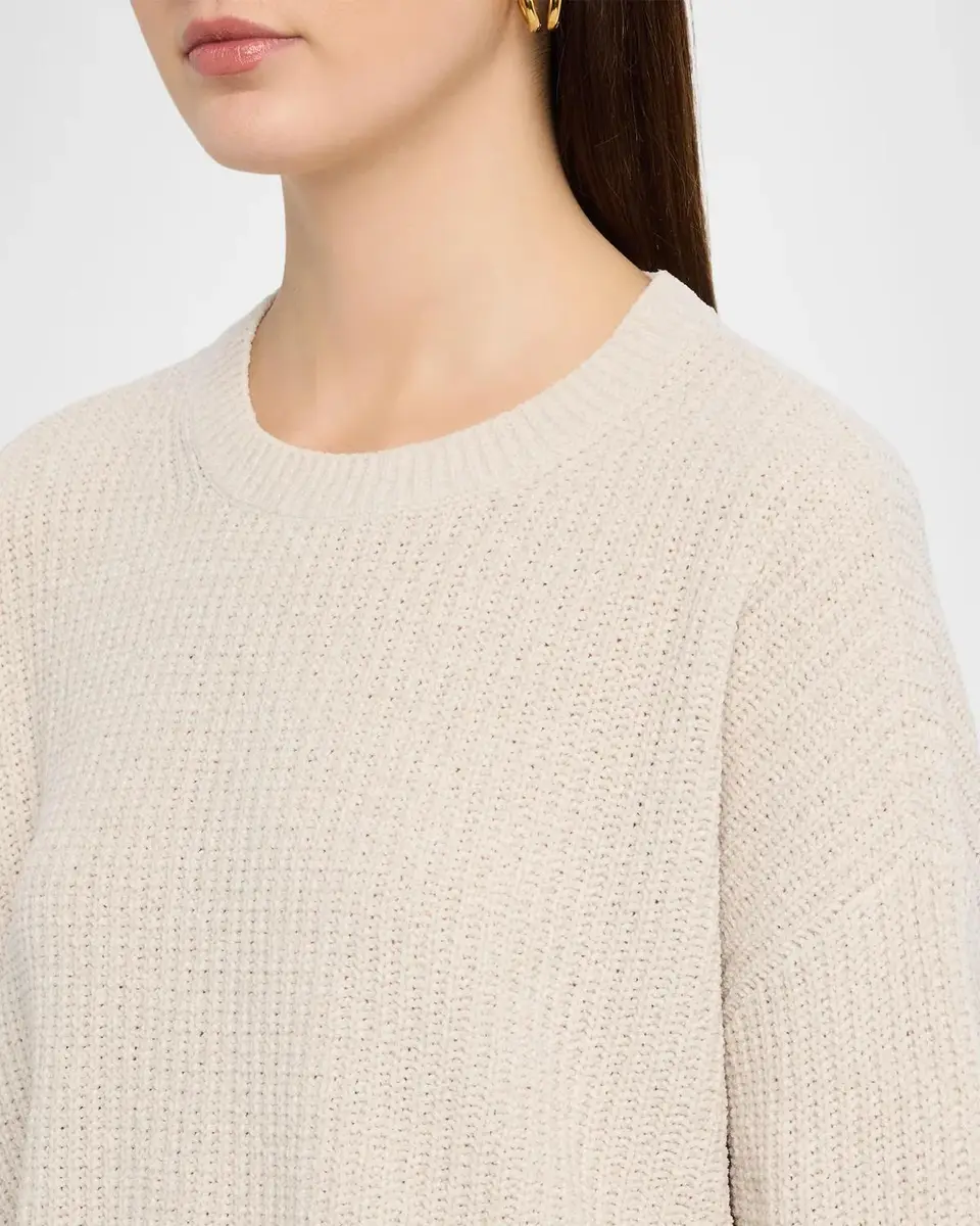 Eileen Fisher Crewneck Chenille Sweater | Thumbnail 5 Eileen Fisher Crewneck Chenille Sweater | Thumbnail 5