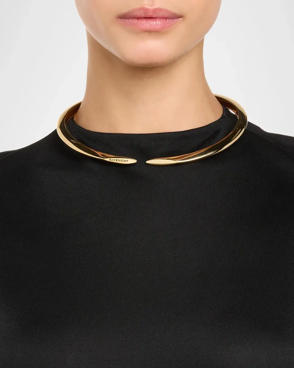 Givenchy Pinch Logo-Engraved Torque Necklace | Thumbnail 2 Givenchy Pinch Logo-Engraved Torque Necklace | Thumbnail 2