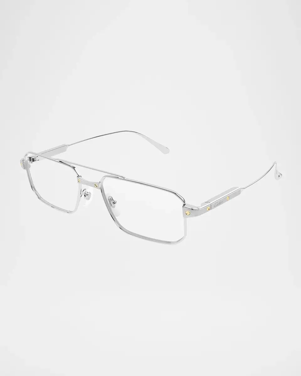 Cartier Santos de 57MM Square Optical Eyeglasses | Thumbnail 2 Cartier Santos de 57MM Square Optical Eyeglasses | Thumbnail 2