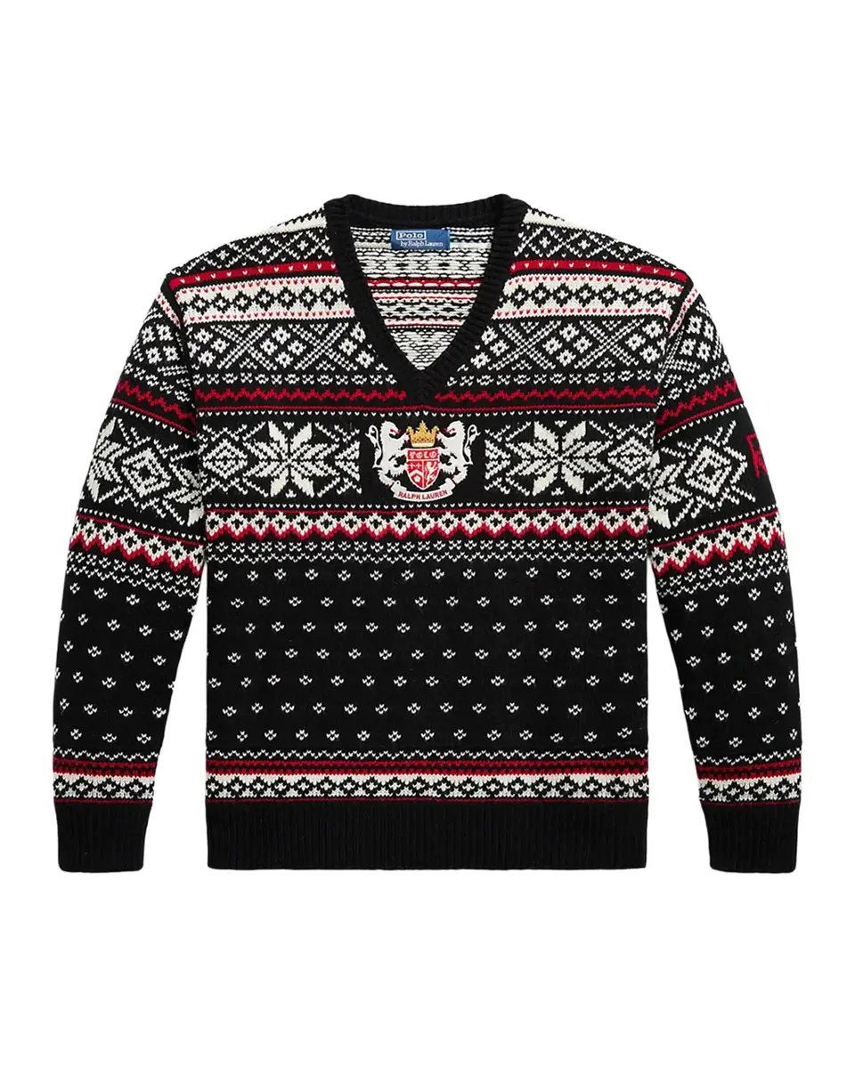 Polo Ralph Lauren Men's Embroidered Wool Sweater | Thumbnail 2