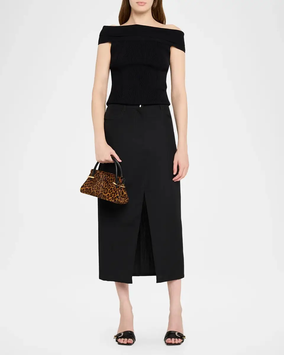 Givenchy Pinch Leopard-Print Calf Hair Top-Handle Bag | Thumbnail 5