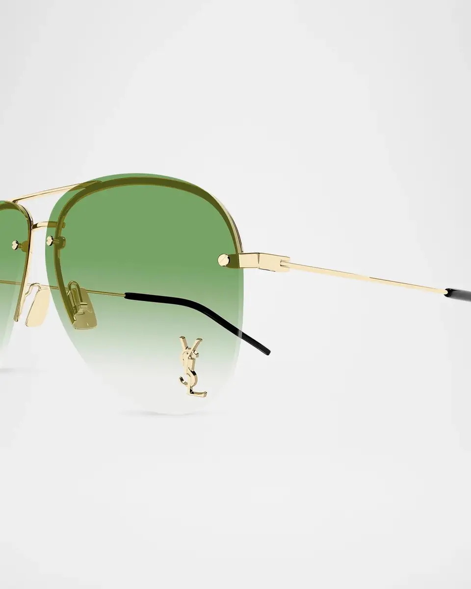 Saint Laurent Classic 11 M 59MM Rimless Aviator Sunglasses | Thumbnail 3 Saint Laurent Classic 11 M 59MM Rimless Aviator Sunglasses | Thumbnail 3