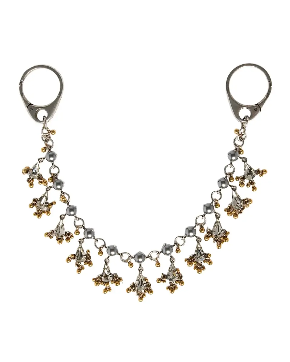 Alexander McQueen Lustre Faux Pearl & Crystal Chain Bag Charm
