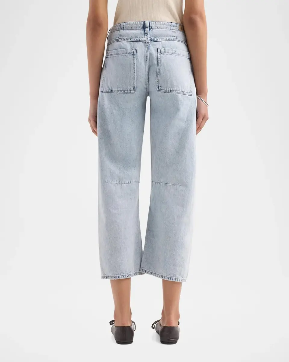 Le Jean Selena Mid-Rise Crop Jeans | Thumbnail 3