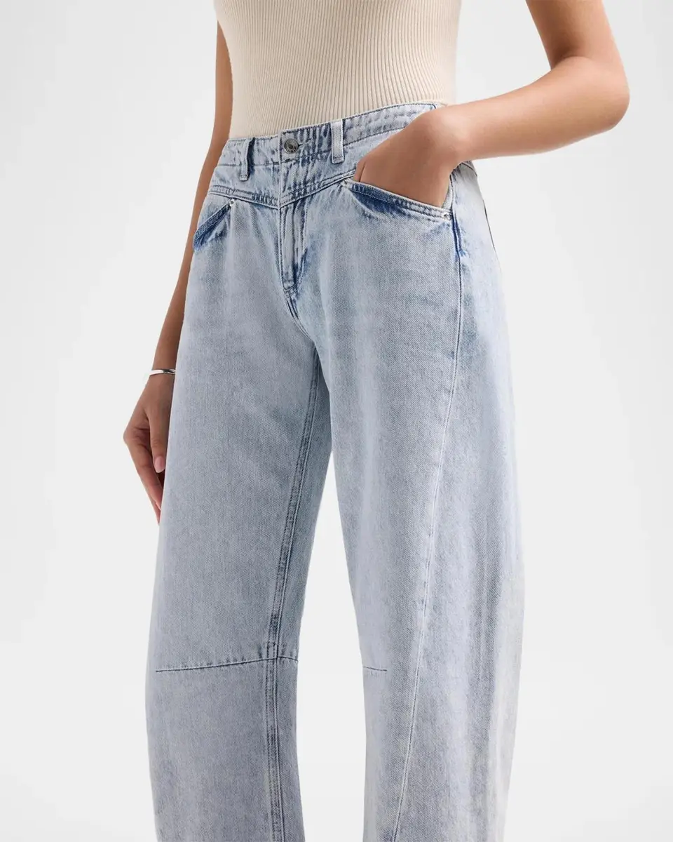 Le Jean Selena Mid-Rise Crop Jeans | Thumbnail 5
