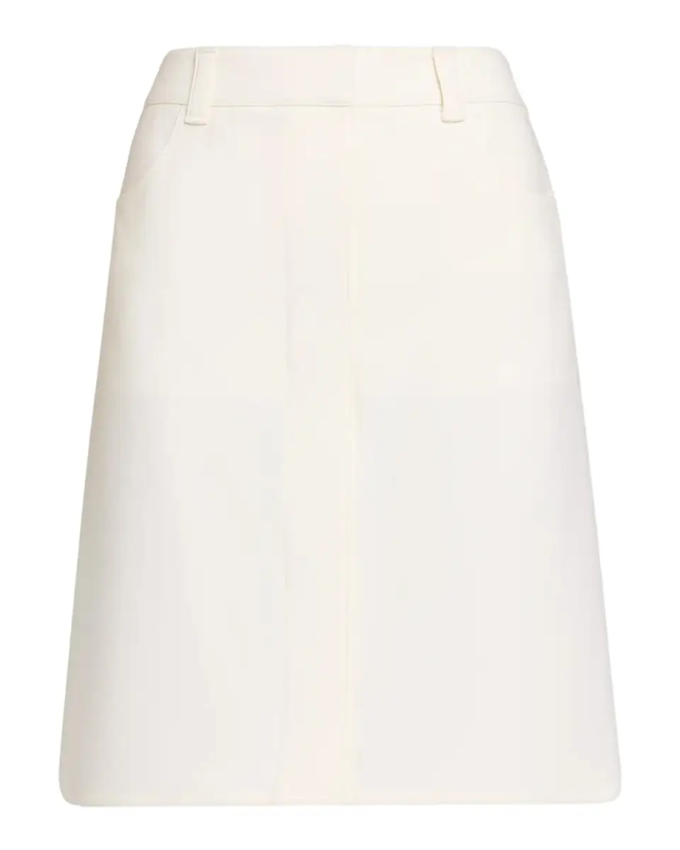 Courrèges Stretch-Wool Knee-Length Skirt