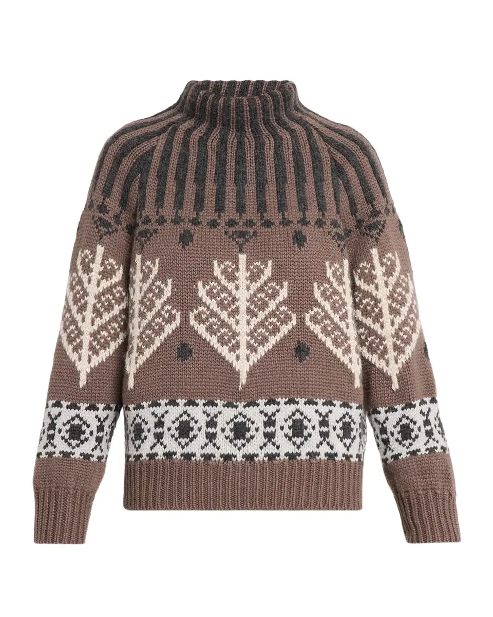 Nordic Heritage Fair-Isle Cashmere Knit Turtleneck Sweater Nordic Heritage Fair-Isle Cashmere Knit Turtleneck Sweater