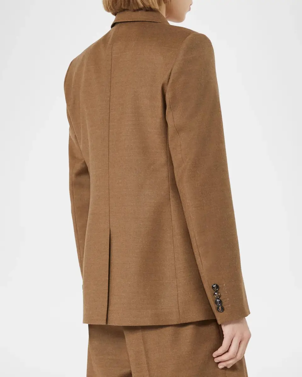 Max Mara Studio Double-Breasted Stretch Wool Jacket | Thumbnail 3 Max Mara Studio Double-Breasted Stretch Wool Jacket | Thumbnail 3