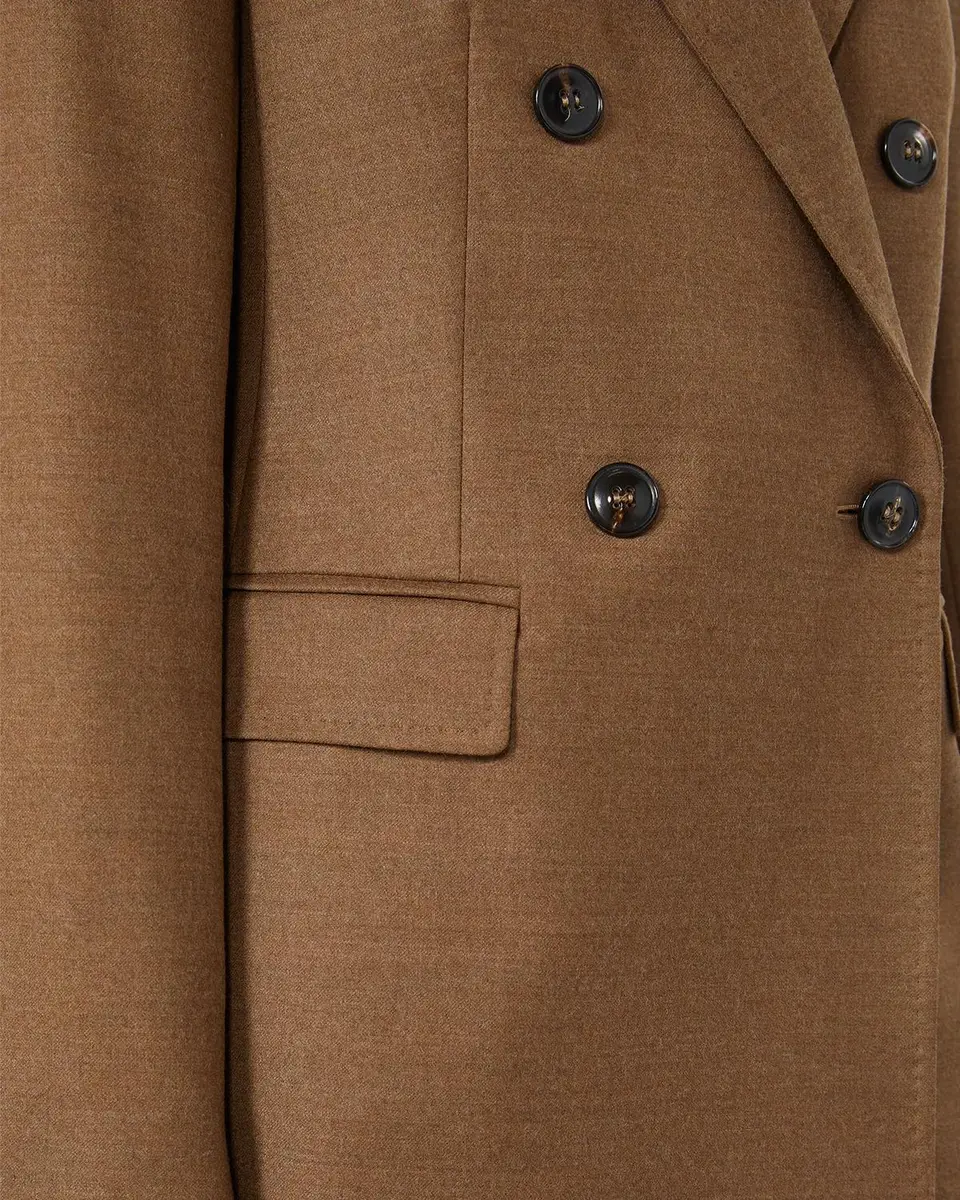 Max Mara Studio Double-Breasted Stretch Wool Jacket | Thumbnail 5 Max Mara Studio Double-Breasted Stretch Wool Jacket | Thumbnail 5