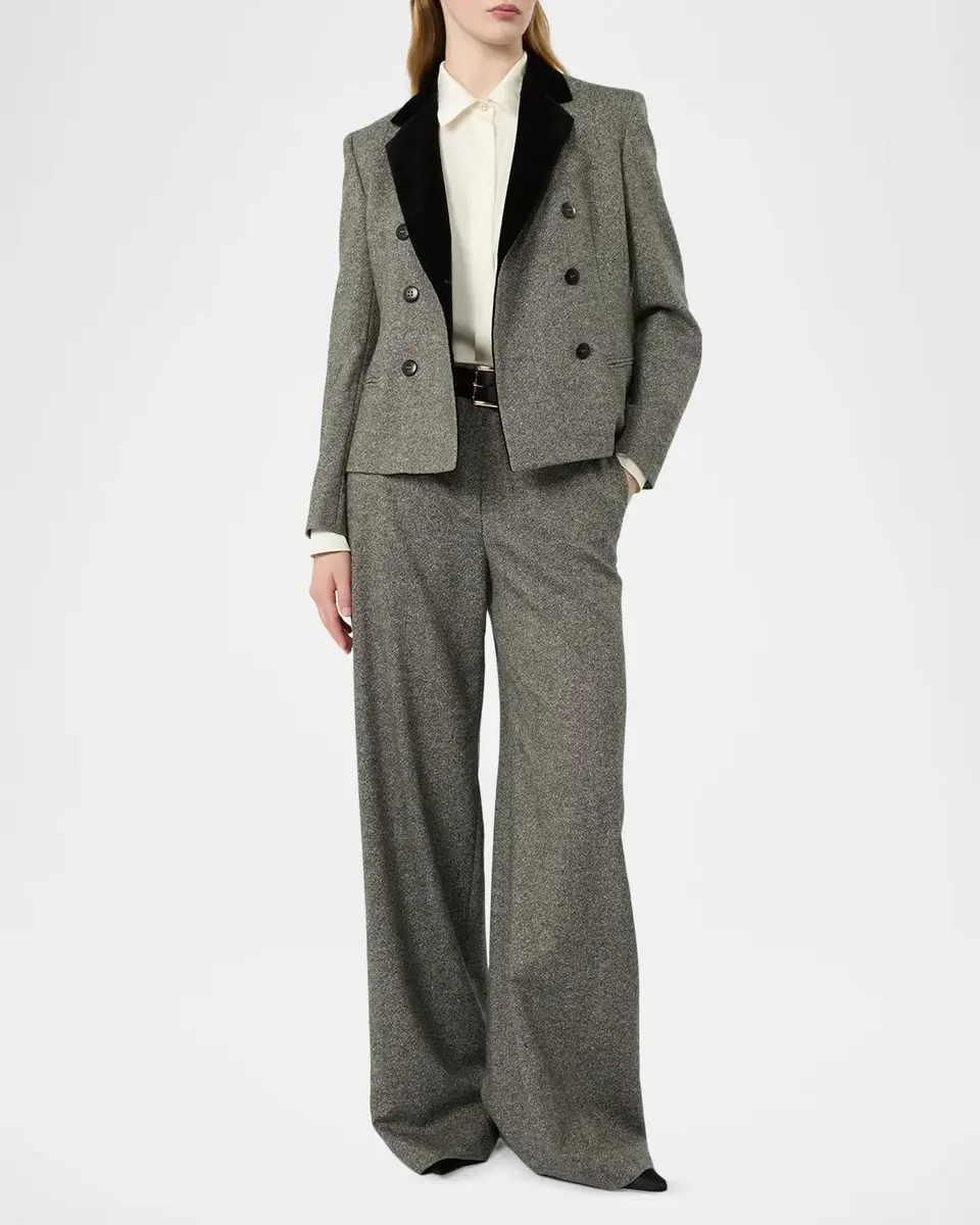 Max Mara Studio Double-Breasted Crop Jacket | Thumbnail 2 Max Mara Studio Double-Breasted Crop Jacket | Thumbnail 2