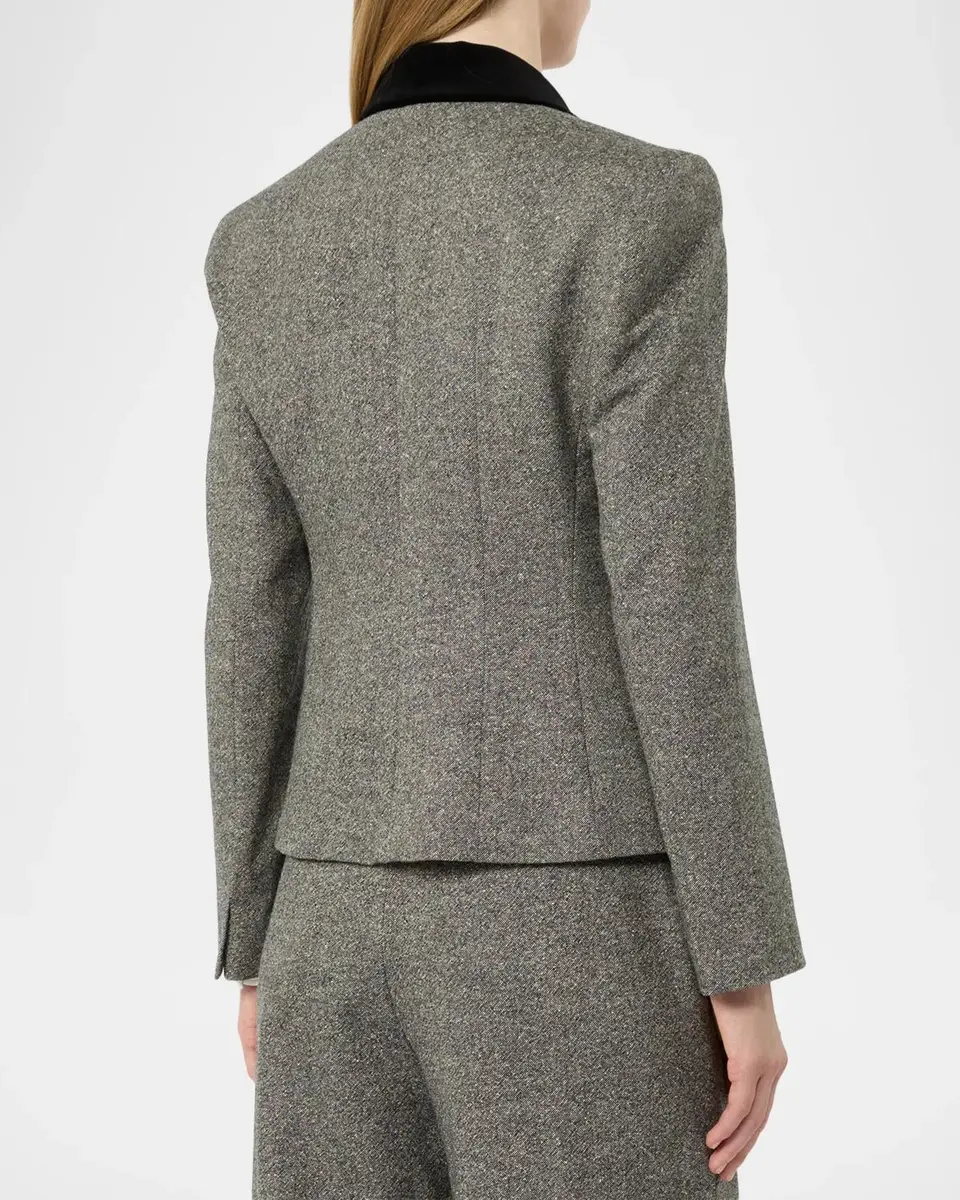 Max Mara Studio Double-Breasted Crop Jacket | Thumbnail 3 Max Mara Studio Double-Breasted Crop Jacket | Thumbnail 3