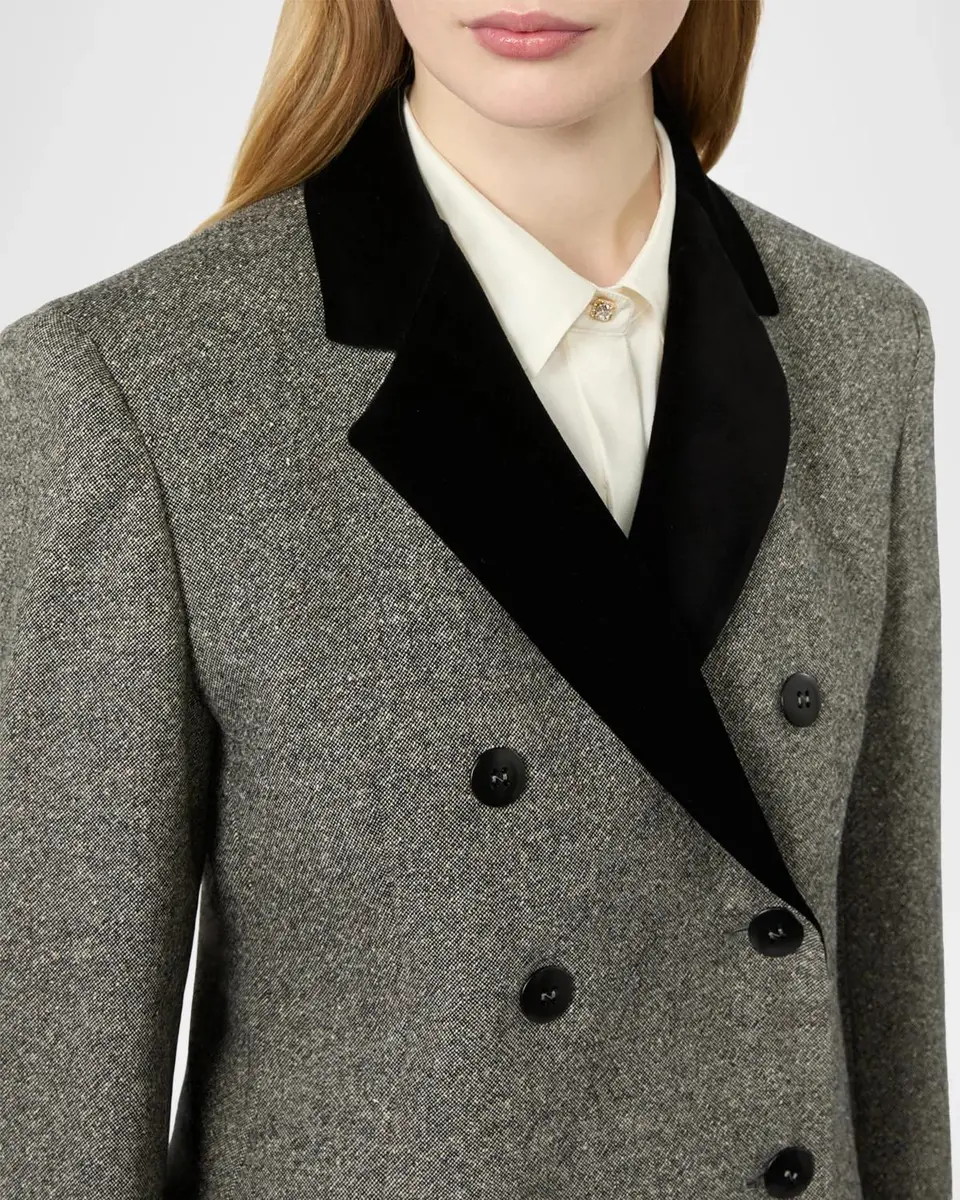 Max Mara Studio Double-Breasted Crop Jacket | Thumbnail 5 Max Mara Studio Double-Breasted Crop Jacket | Thumbnail 5
