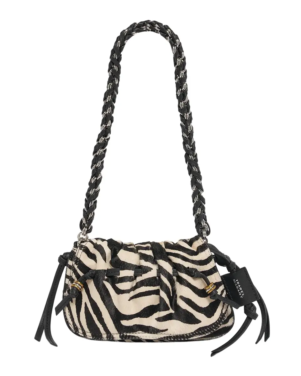 Bolton Extra-Small Zebra-Print Calf Hair & Leather Shoulder Bag Bolton Extra-Small Zebra-Print Calf Hair & Leather Shoulder Bag