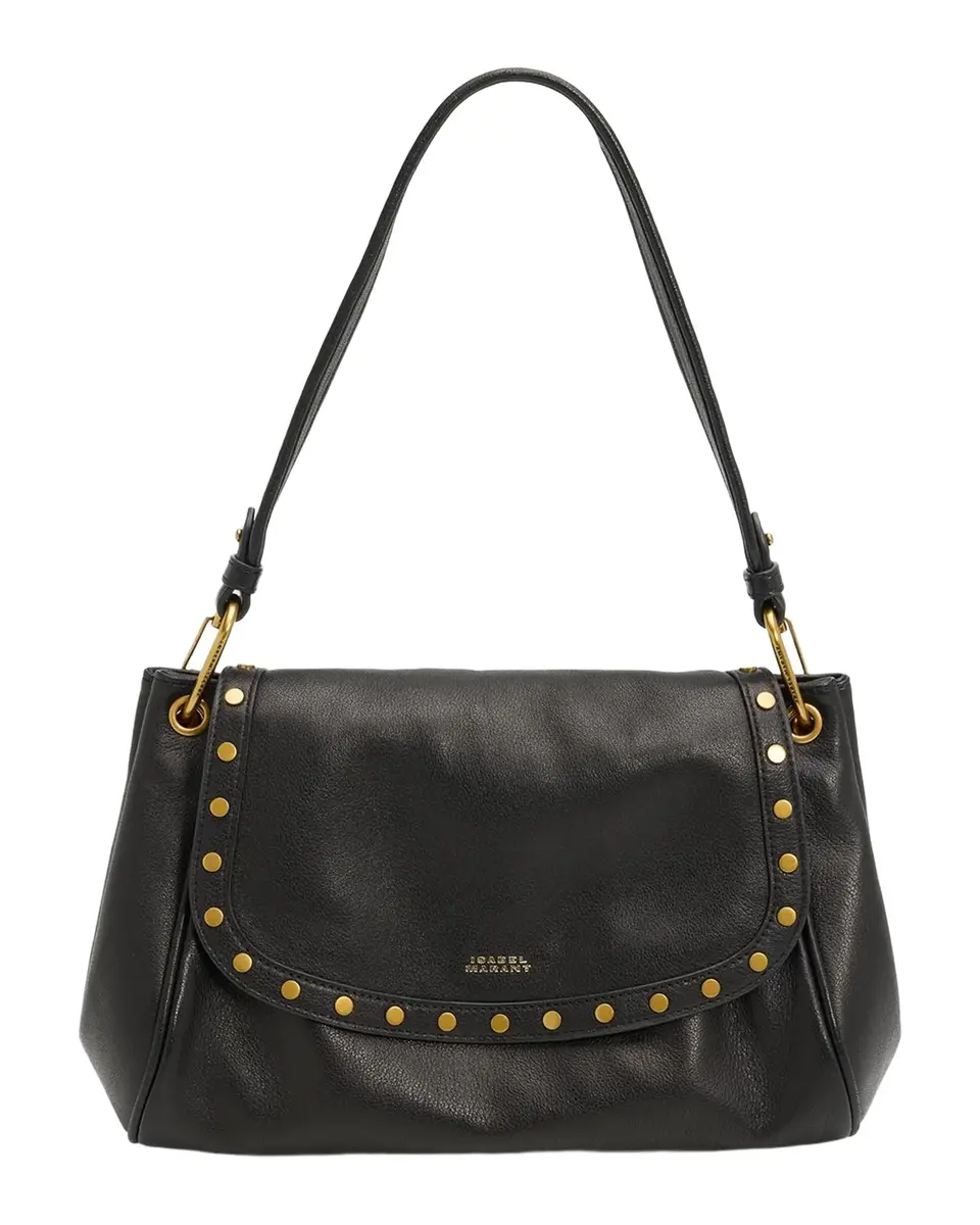 Chany Studded Leather Shoulder Bag Chany Studded Leather Shoulder Bag