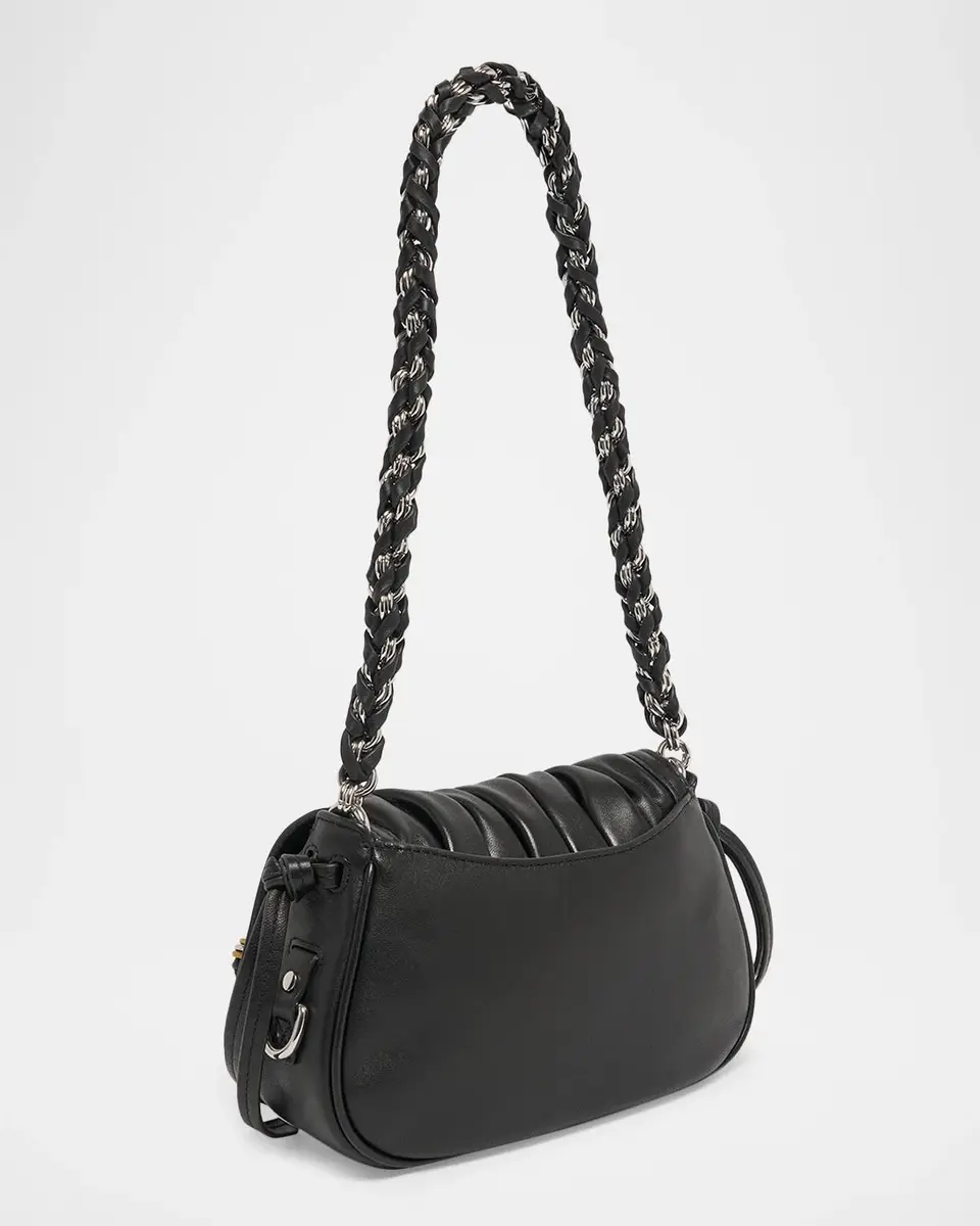 Isabel Marant Bolton XS Ruched Padded Leather Shoulder Bag | Thumbnail 3