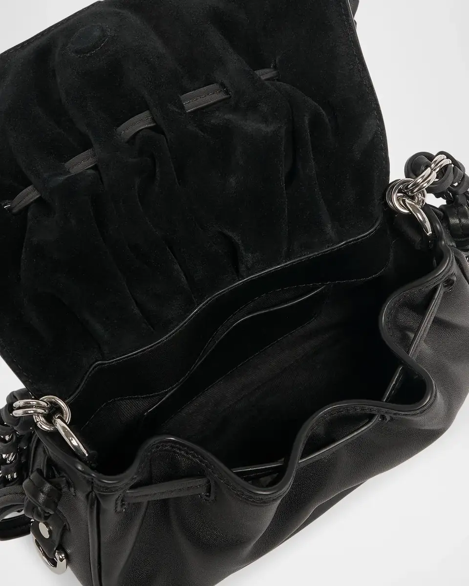 Isabel Marant Bolton XS Ruched Padded Leather Shoulder Bag | Thumbnail 4