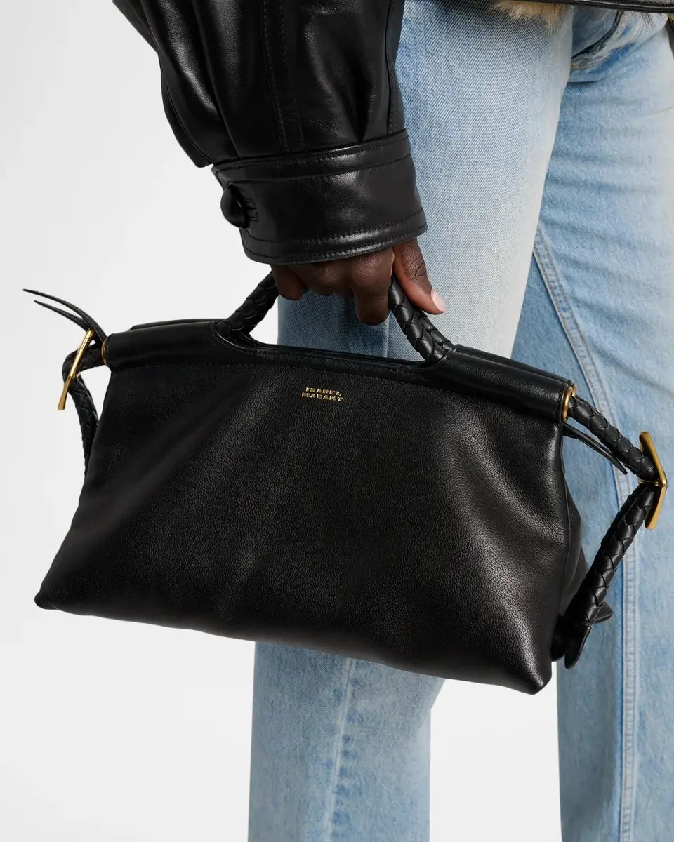 Isabel Marant Pipa Puffy Leather Top-Handle Bag | Thumbnail 2