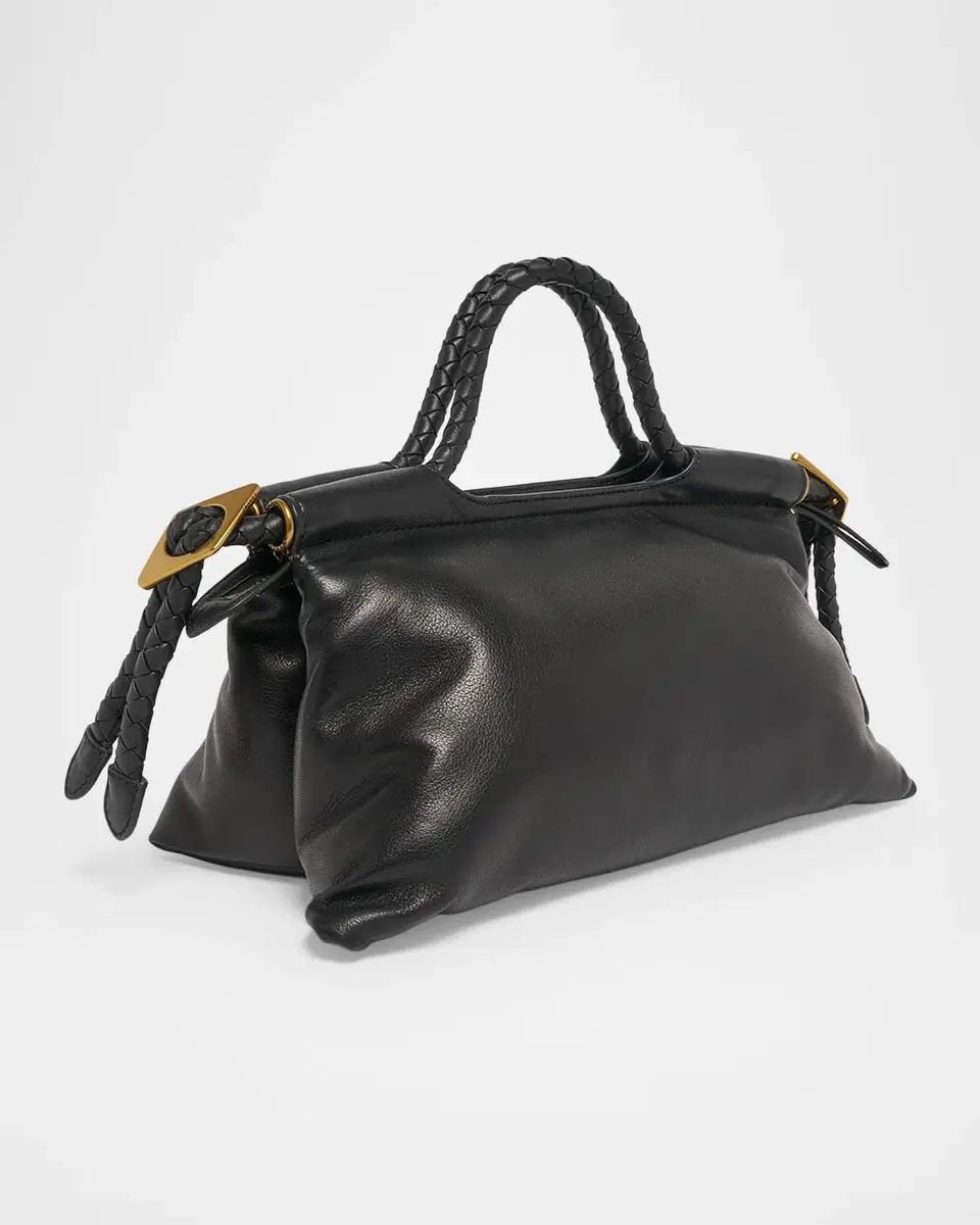 Isabel Marant Pipa Puffy Leather Top-Handle Bag | Thumbnail 3