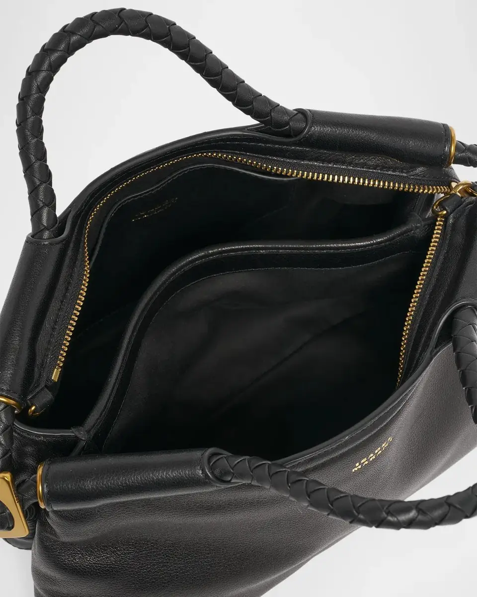 Isabel Marant Pipa Puffy Leather Top-Handle Bag | Thumbnail 4