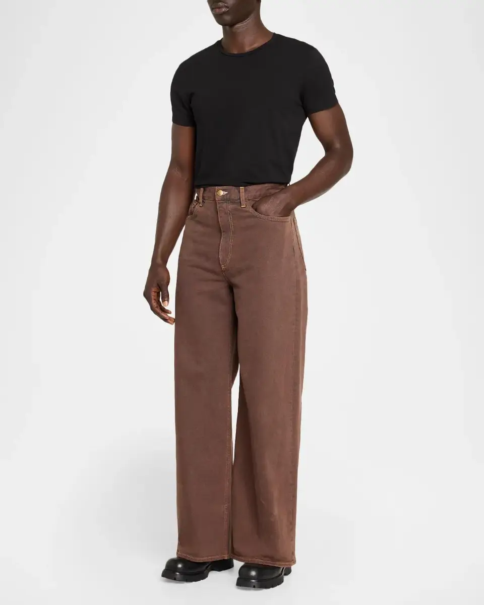 Sanderlak Men's Garment-Dyed Wide-Leg Jeans | Thumbnail 2