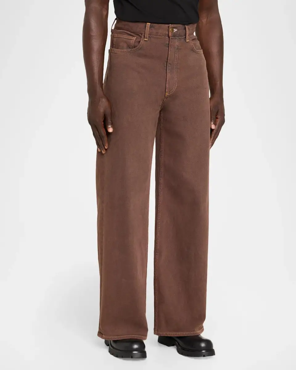 Sanderlak Men's Garment-Dyed Wide-Leg Jeans | Thumbnail 4