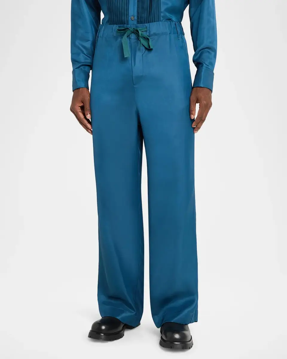 Sanderlak Men's Fluid Drawstring Pants | Thumbnail 4 Sanderlak Men's Fluid Drawstring Pants | Thumbnail 4