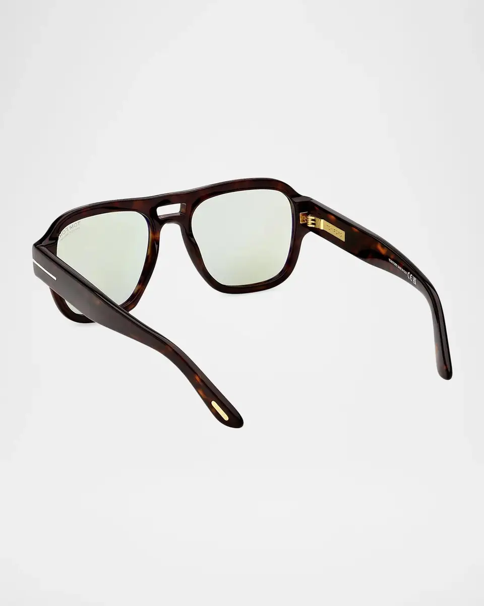 Tom Ford Men's Mason-02 Acetate Pilot Sunglasses | Thumbnail 4 Tom Ford Men's Mason-02 Acetate Pilot Sunglasses | Thumbnail 4