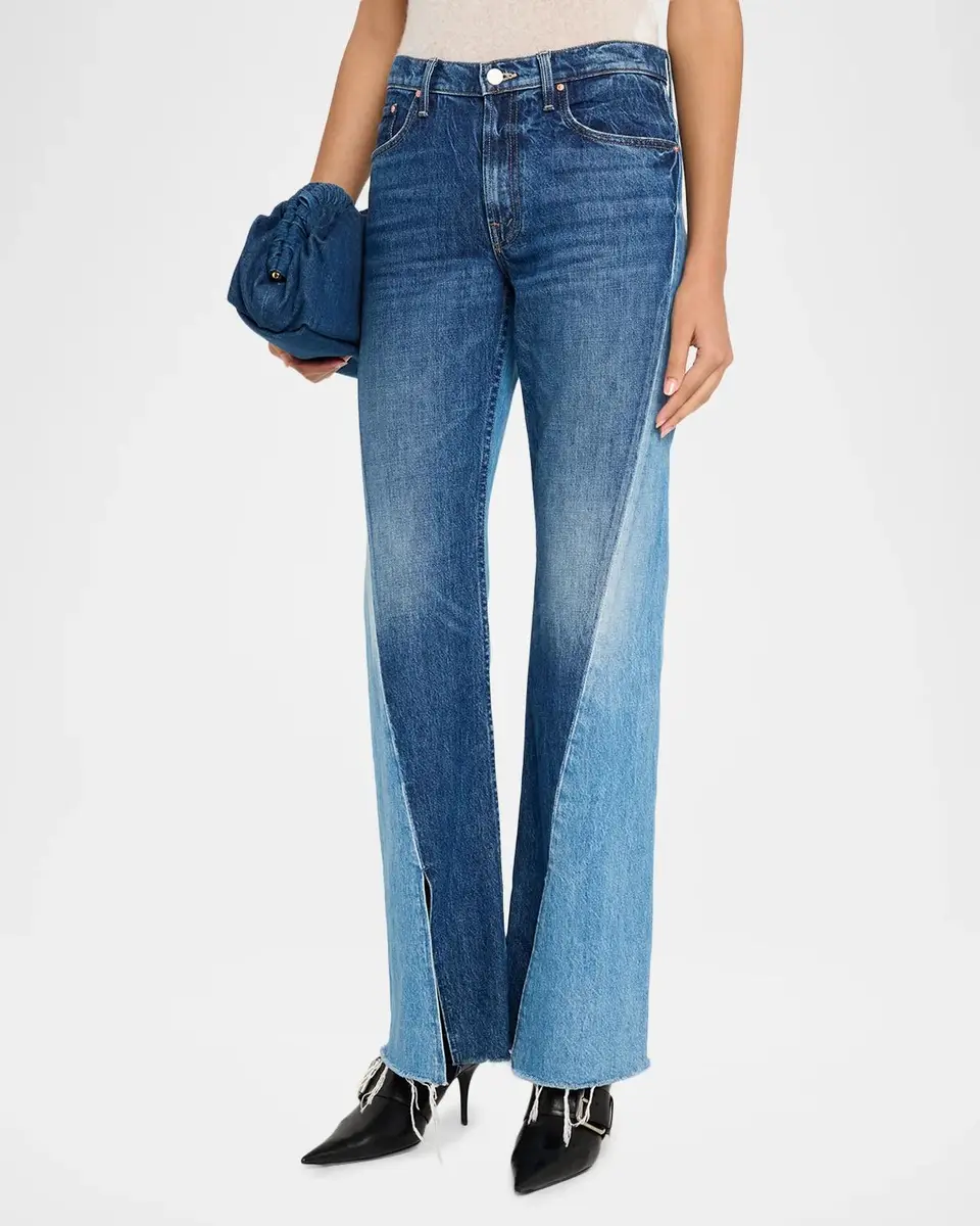 Mother Bookie Slit Twist Wide-Leg Jeans | Thumbnail 4 Mother Bookie Slit Twist Wide-Leg Jeans | Thumbnail 4