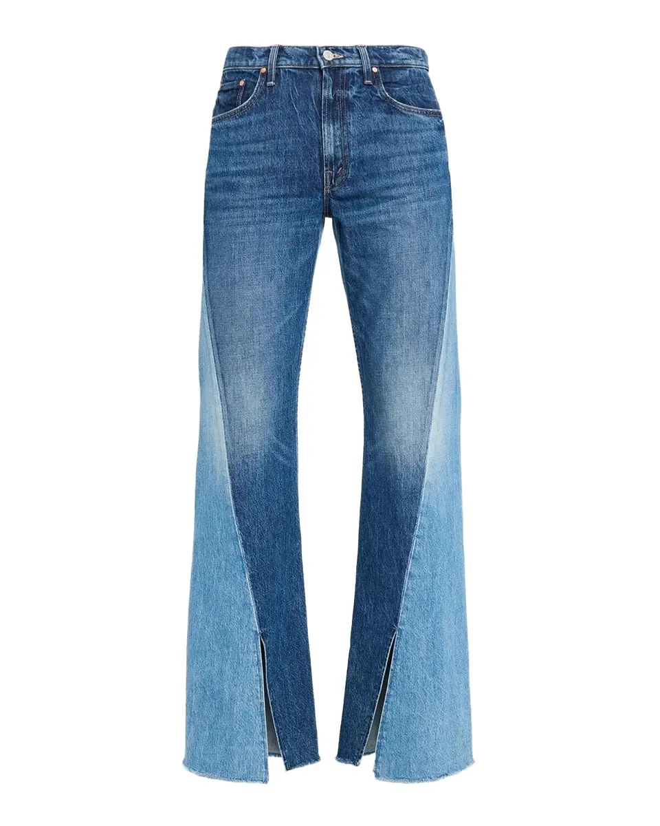 Bookie Slit Twist Wide-Leg Jeans