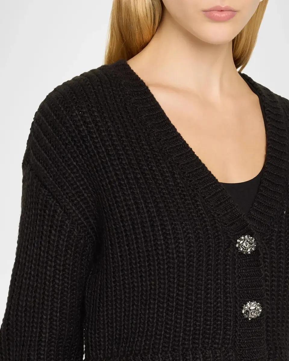Cinq à Sept Krissi Feather-Trim Cardigan | Thumbnail 5 Cinq à Sept Krissi Feather-Trim Cardigan | Thumbnail 5