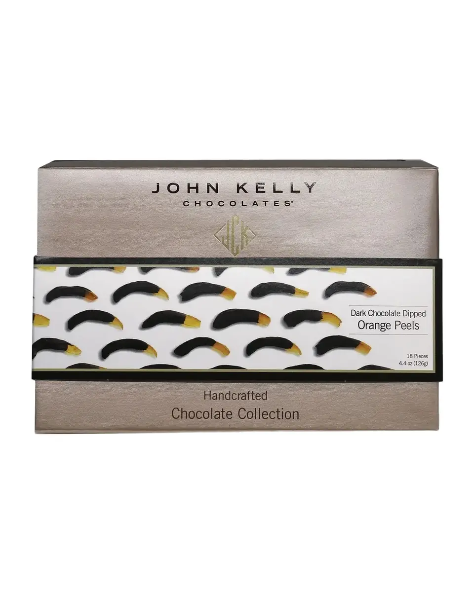 John Kelly Dark Chocolate-Dipped Orange Peels, 4.4 oz.