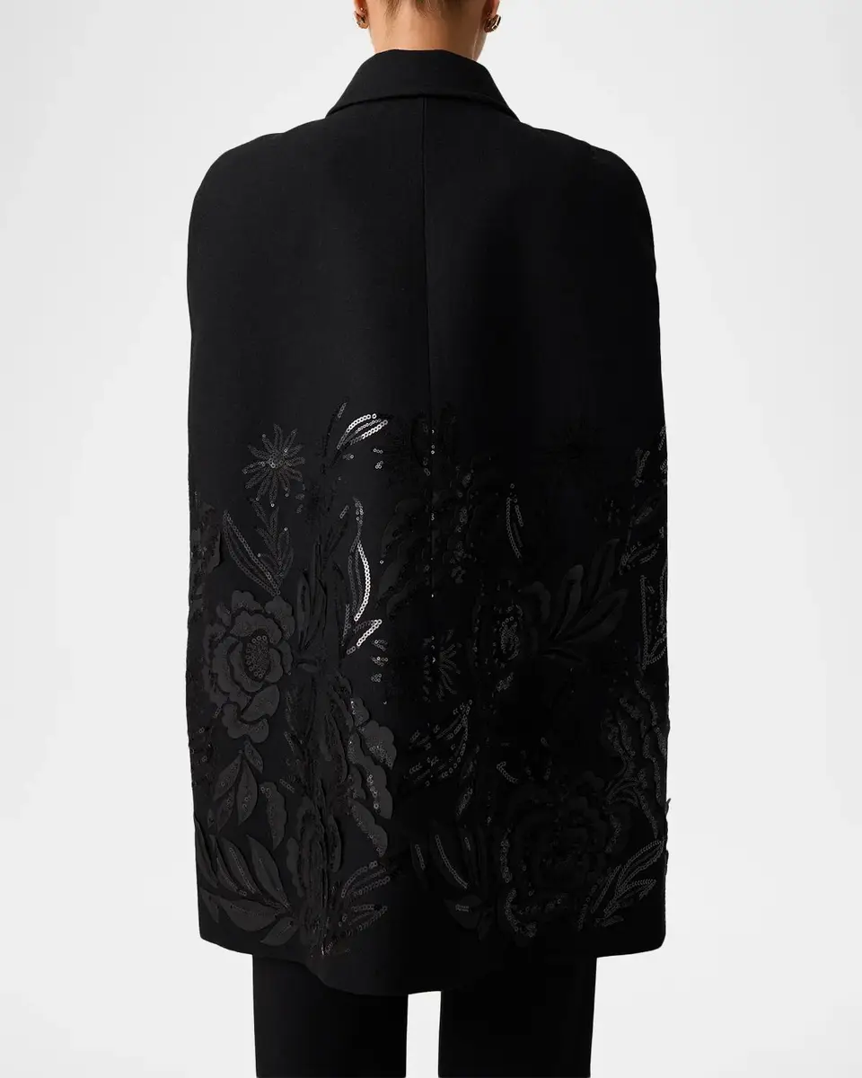 Ramy Brook Melisa Embellished Wool-Blend Cape | Thumbnail 2 Ramy Brook Melisa Embellished Wool-Blend Cape | Thumbnail 2