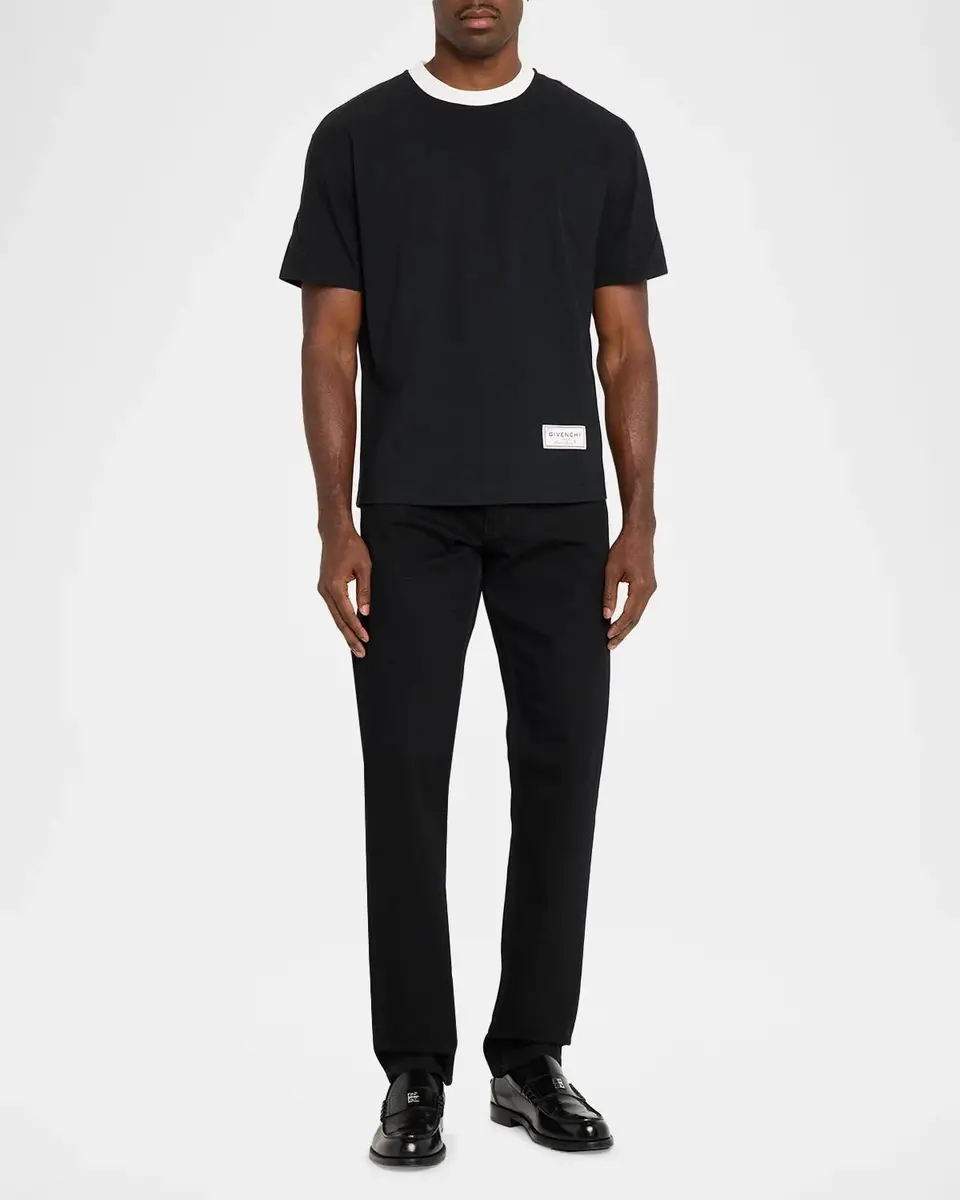 Givenchy Men's Couture Seam Cotton T-Shirt | Thumbnail 2 Givenchy Men's Couture Seam Cotton T-Shirt | Thumbnail 2