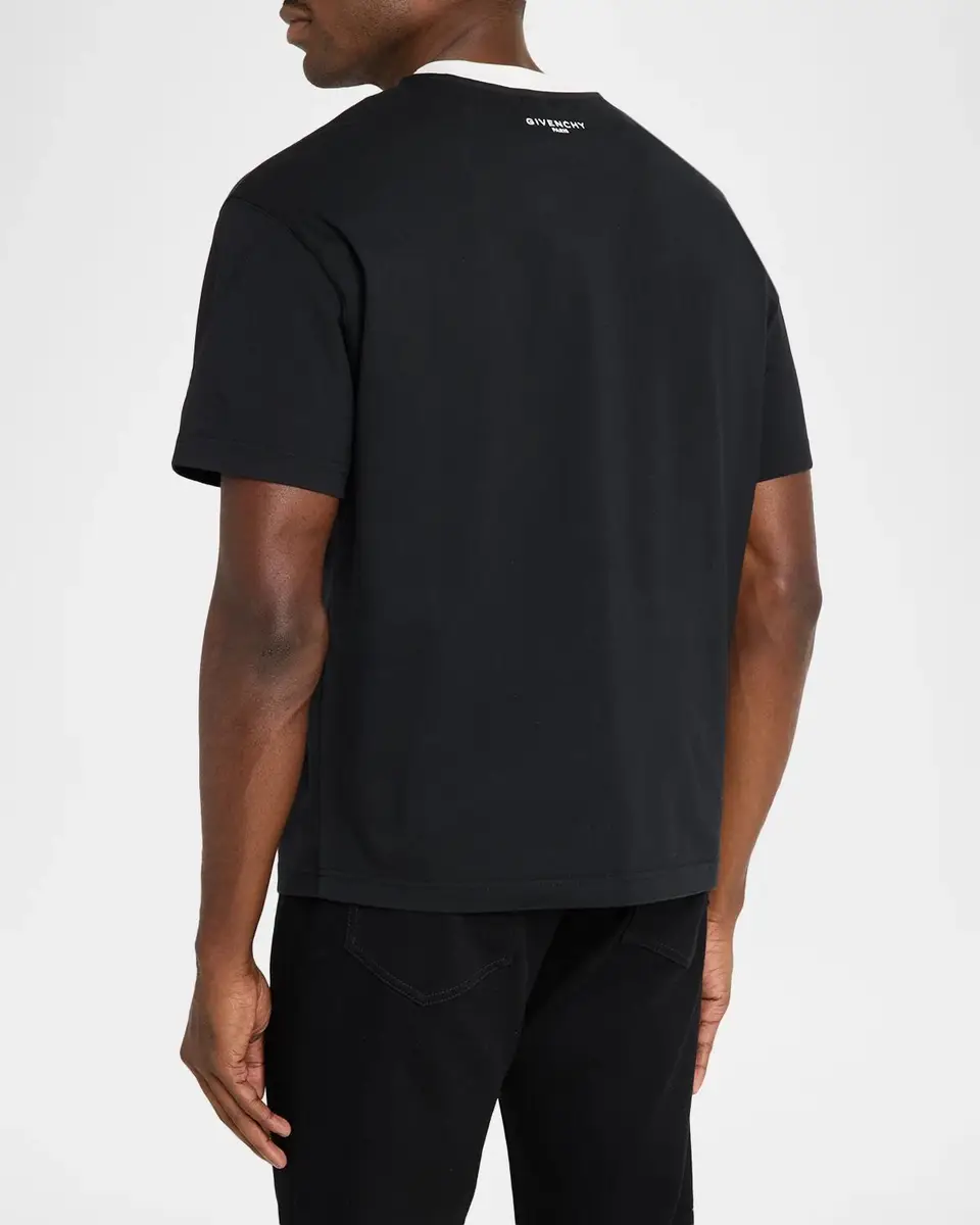 Givenchy Men's Couture Seam Cotton T-Shirt | Thumbnail 3 Givenchy Men's Couture Seam Cotton T-Shirt | Thumbnail 3