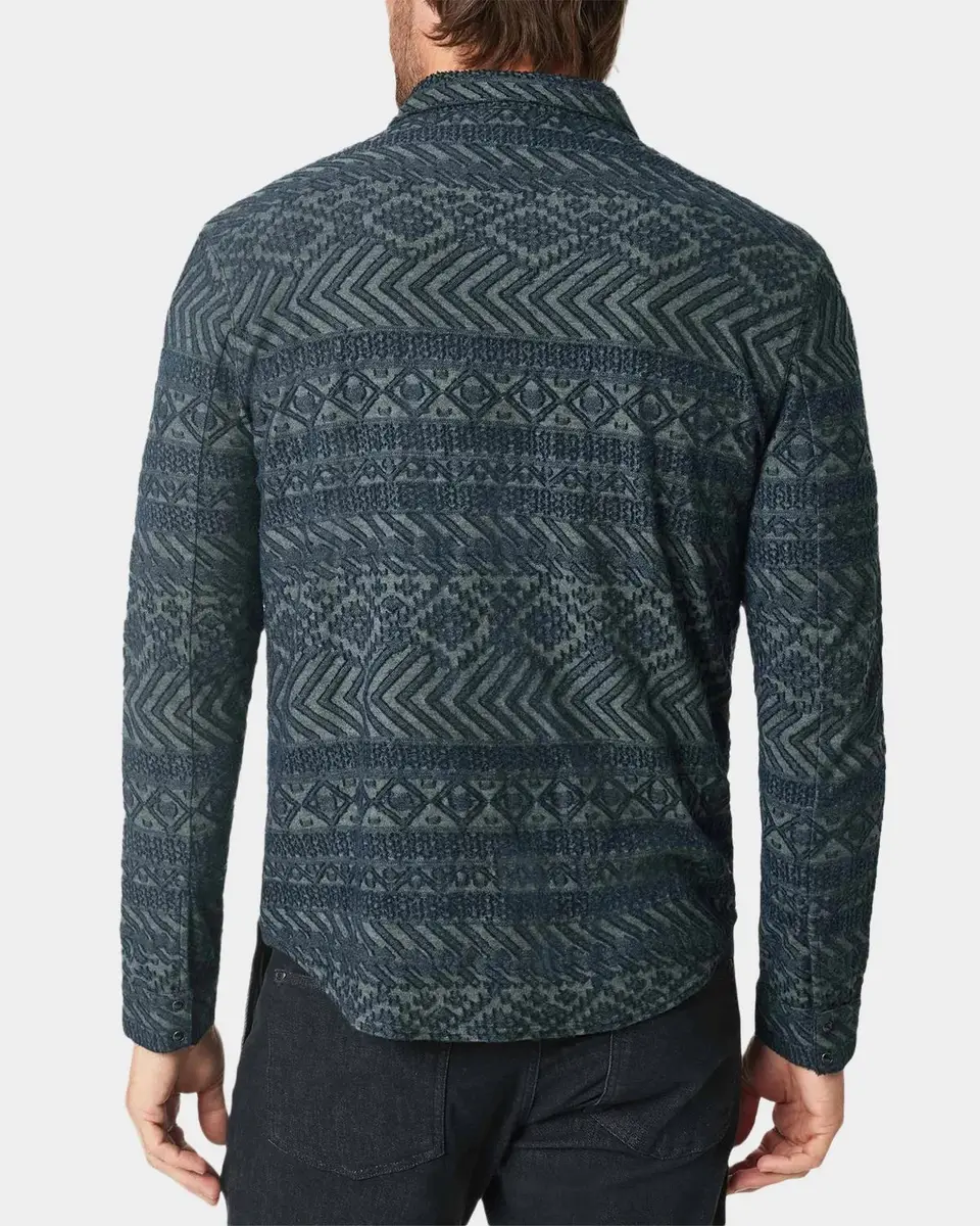 JOHN VARVATOS Men's Glover Textured Western Shirt | Thumbnail 4 JOHN VARVATOS Men's Glover Textured Western Shirt | Thumbnail 4