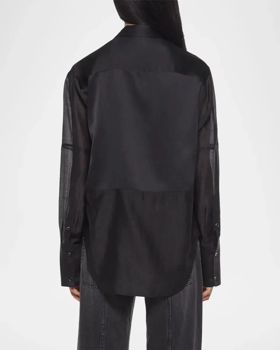 Helmut Lang Silk-Blend Shirt | Thumbnail 2 Helmut Lang Silk-Blend Shirt | Thumbnail 2